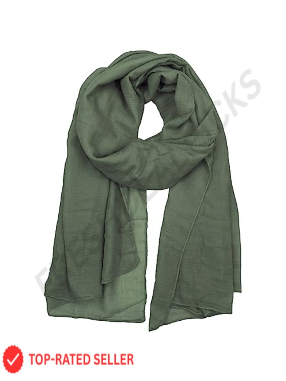 Lightweight Soft Scarf Shawl Wrap 85% Polyester 15% Cotton